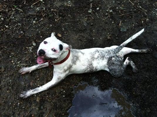 having fun in the mud