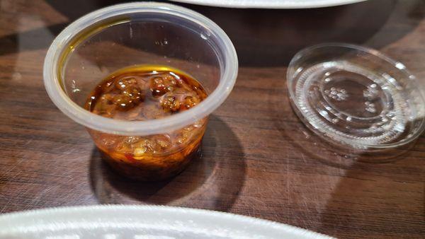 Chili sauce , we loved it