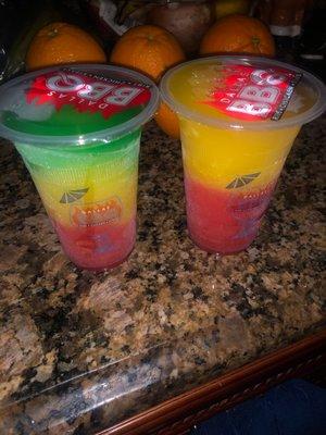 To go drinks Tsunami and Bahama Mama