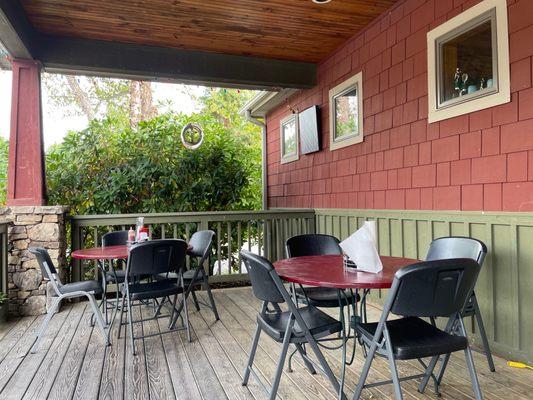 Patio dining area