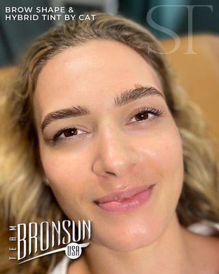 Brow Shape and Hybrid Tint