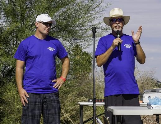 President (Chris) and Thom (owner) of Wilhelm Automotive's recent company picnic