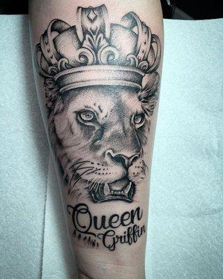 Lioness tattoo