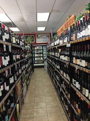 Our wide Red Wine selection. We serve chilled wine as well, come check us out!