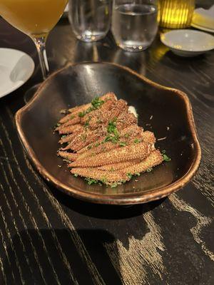 Baby Corn with Truffle Honey