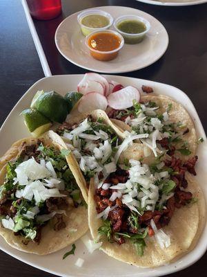 Pastor & Asada tacos