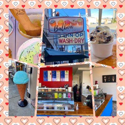 Montage of images from Balboa Ice Cream