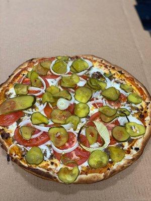 Cheeseburger Pizza