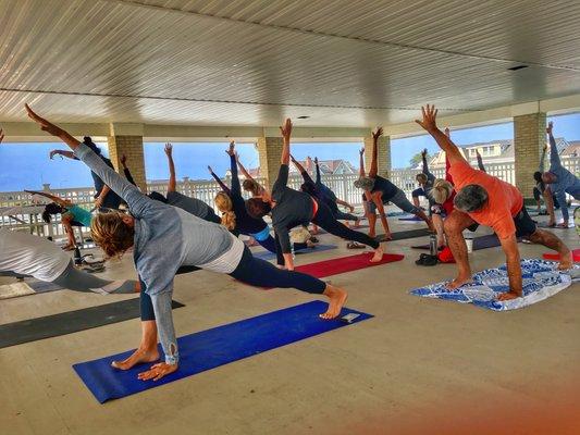 Yoga on the Beach at Spring Lake Pavilion South