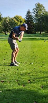 Enjoying a perfect day on the greens at one of CNY's scenic golf courses