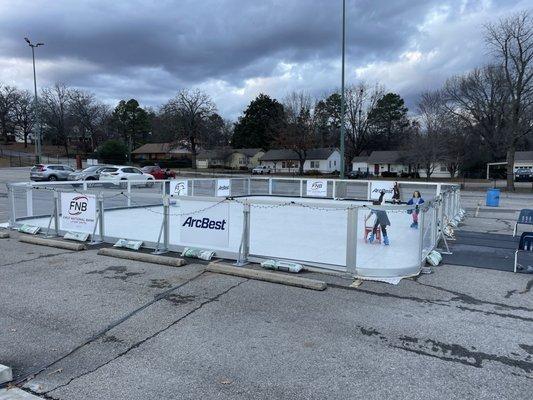 Ice rink at Christmas