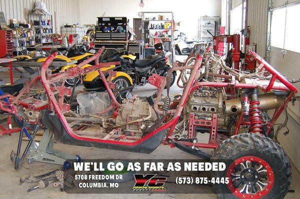 We will go that extra mile if needed-YC Powersports of Columbia 5708 Freedom Dr. Columbia, MO 65202 (573) 875-4445, Kirksvill...