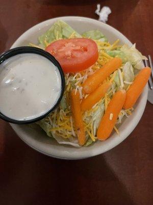 Very crisp vegetables in salad