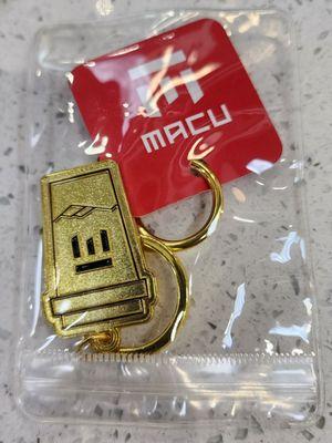 Received a celebratory keychain for my Yelp check-in, of course while supplies last (12/22/23)