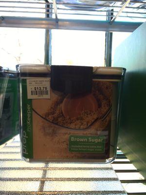 Great for sugar! Has a Terra cotta disk to keep the brown sugar soft.