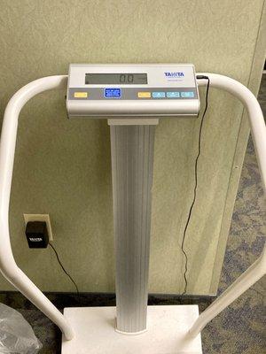 The DREADED (imo) weight scale at Novant Health WomanCare in Winston-Salem, NC