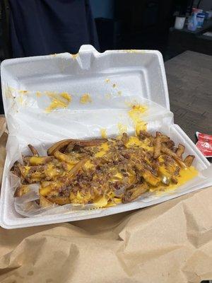 Large Fries w/Cheese Wiz & Bacon