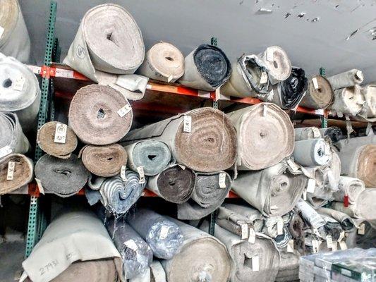 Rolls of in stock carpet