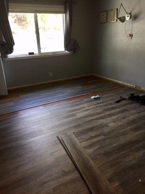 Flooring mid install