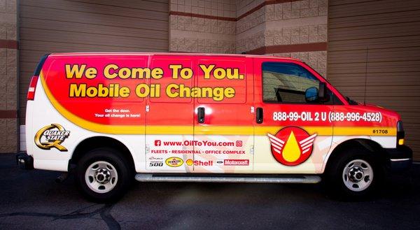 Mobile Oil Change Service Van