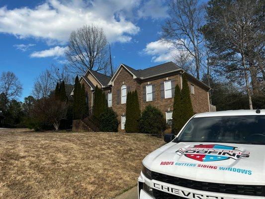 New Owens Corning roof installation in Birmingham, AL.