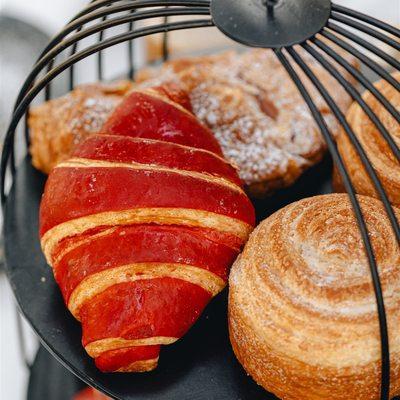 Assortment of pastries at Funny Library