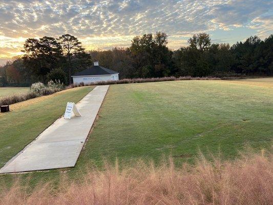 new concrete laid to add astroturf matts on range    11/9/23