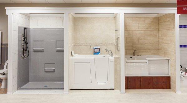 Med Mart's Home Access department can help you choose a safe and beautiful option for your tub or shower...