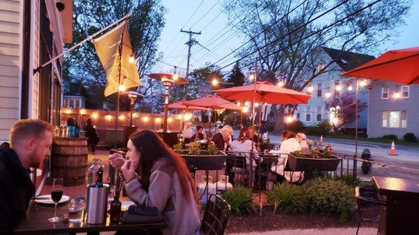 Outdoor heated patio