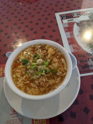 Hot and sour soup.