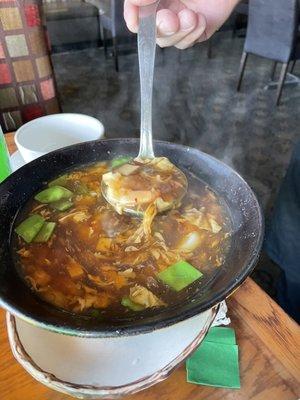 Seafood hot n soup soup for 2. Don't pass this up!