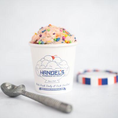 Our Cotton Candy ice cream is loaded with fun confetti sprinkles!