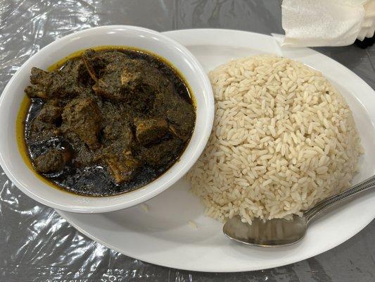 Cassava Leaf with rice