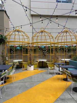 Adorable bird cages you can dine in