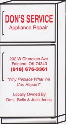 Don's Service Appliance Repair