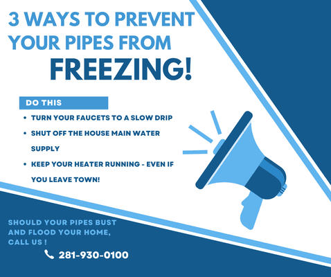 3 ways to prevent your pipes from freezing!