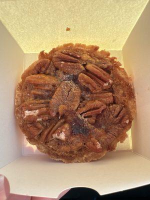 Pecan tart, notice the caramelization, yum!