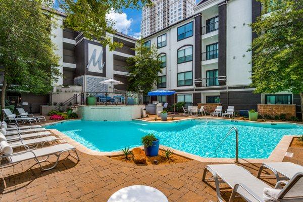 pool deck and resort sytle pool