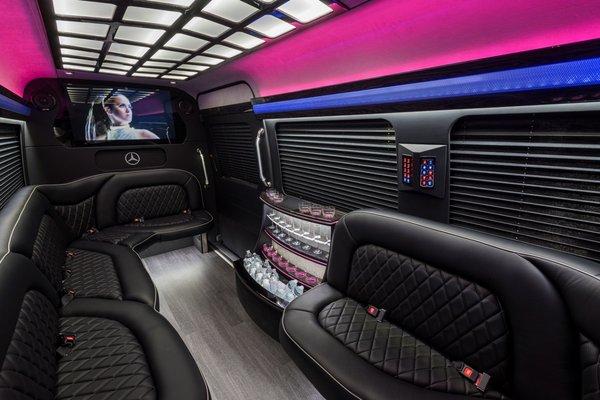 10-13 passenger Mercedes-Benz Sprinter Limo