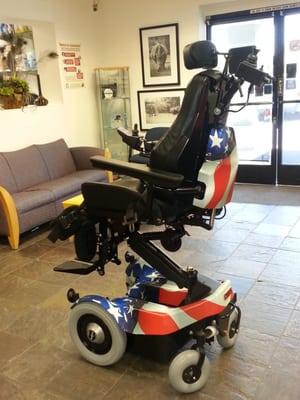 Custom made power chair.