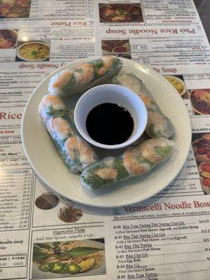 Spring rolls 4 for $10.75