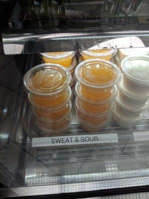 Mmm, mmm!! SWEAT & Sour sauce. I imagine it's a bit on the salty side!