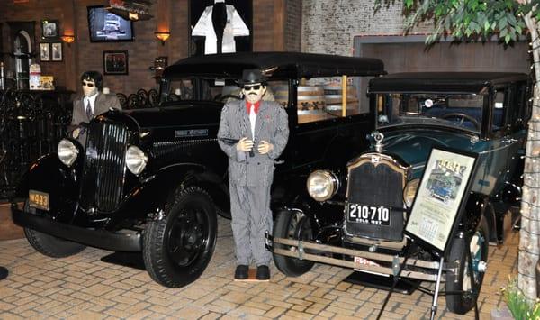 Some old trucks from the "Al Capone" era.