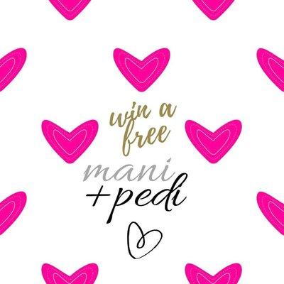 Check in or tag us on social media using #polishandpour for your chance to win a free mani+pedi. 1 winner announced monthly! ;)