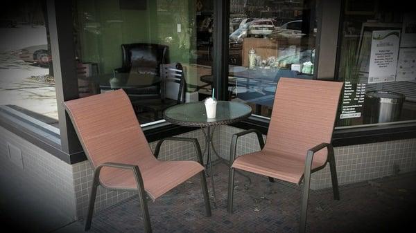 Outdoor seating - weather permitting!