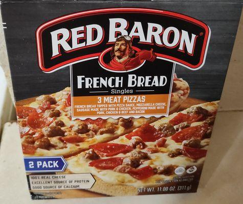 $4.29 cents for 2 French Bread Pizzas.