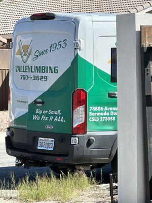 Van was loaded with tools and supply