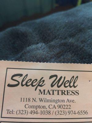 Sleep Well Mattress