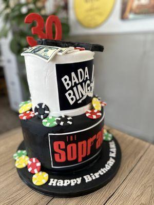 Sopranos 30th Birthday Cake