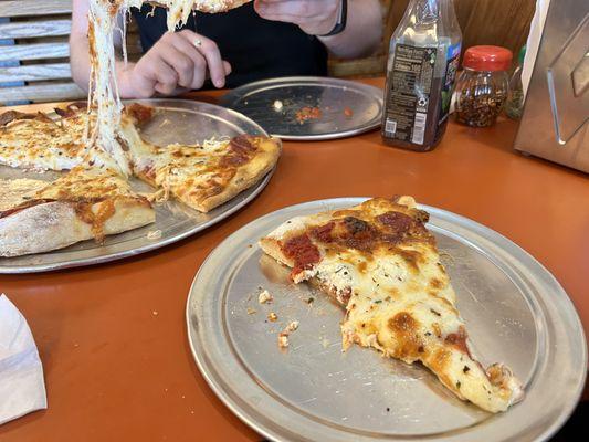 Cheese and pepperoni Traditional Pizza Slice